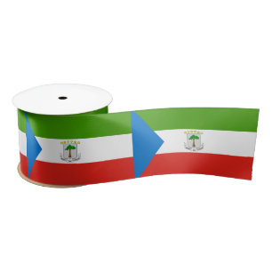 Equatorial Guinea Flag Satin Ribbon