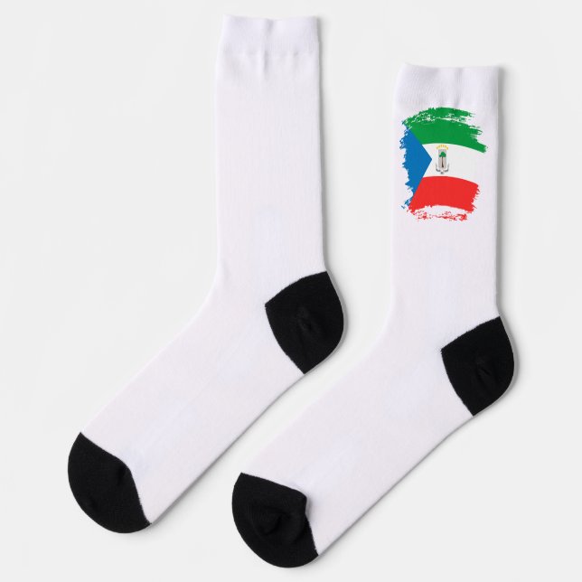 Equatorial Guinea flag Socks (Left)