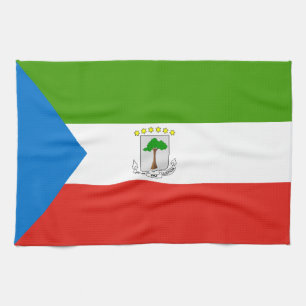 Equatorial Guinea Flag Tea Towel