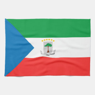 Equatorial Guinea flag Tea Towel