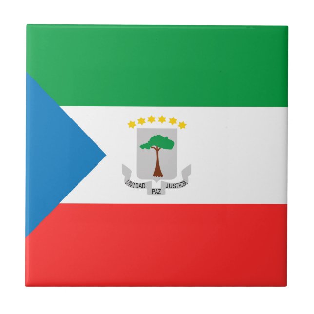 Equatorial Guinea flag Tile (Front)