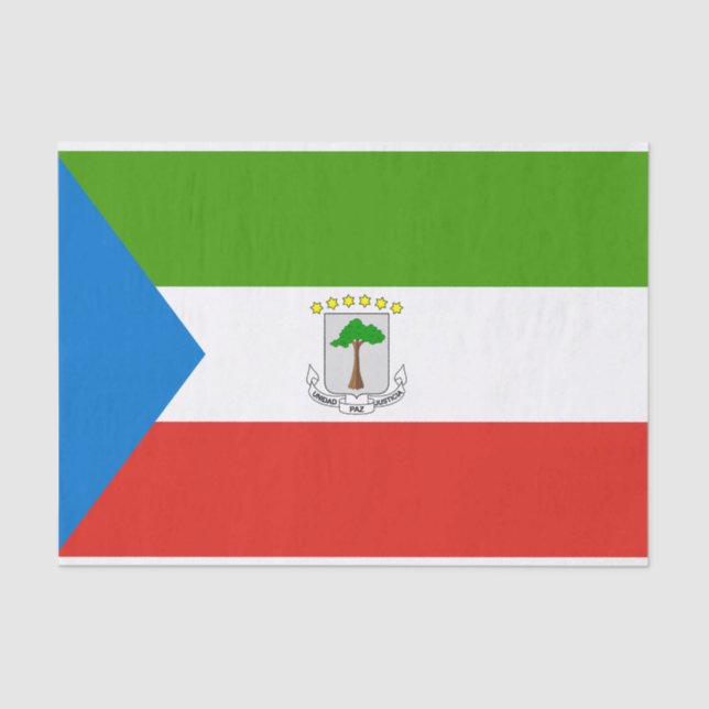Equatorial Guinea Flag Tissue Paper (Front)