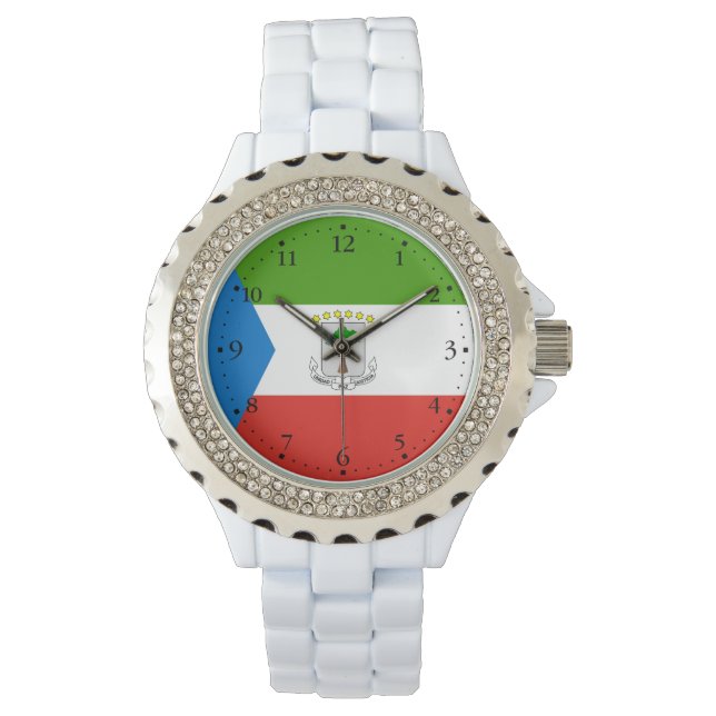 Equatorial Guinea Flag Watch (Front)