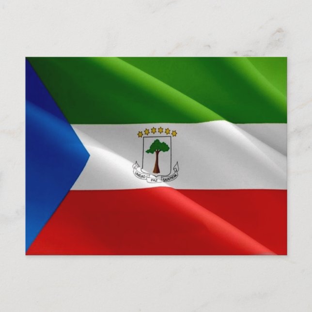 Equatorial Guinea - Flag Waving - Postcard (Front)