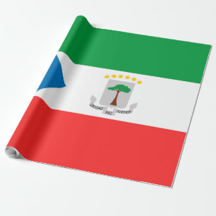 Equatorial Guinea flag Wrapping Paper