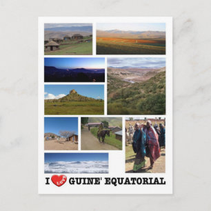 Equatorial Guinea - I Love - Postcard