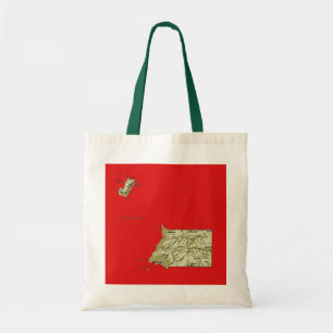 Equatorial Guinea Map Bag