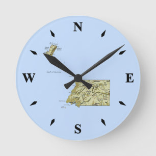 Equatorial Guinea Map Clock