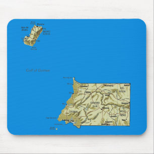 Equatorial Guinea Map Mousepad