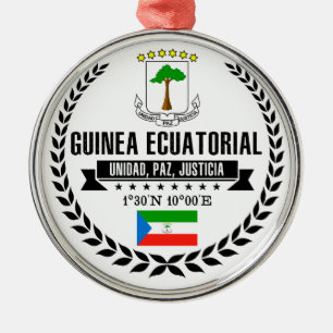 Equatorial Guinea Metal Tree Decoration