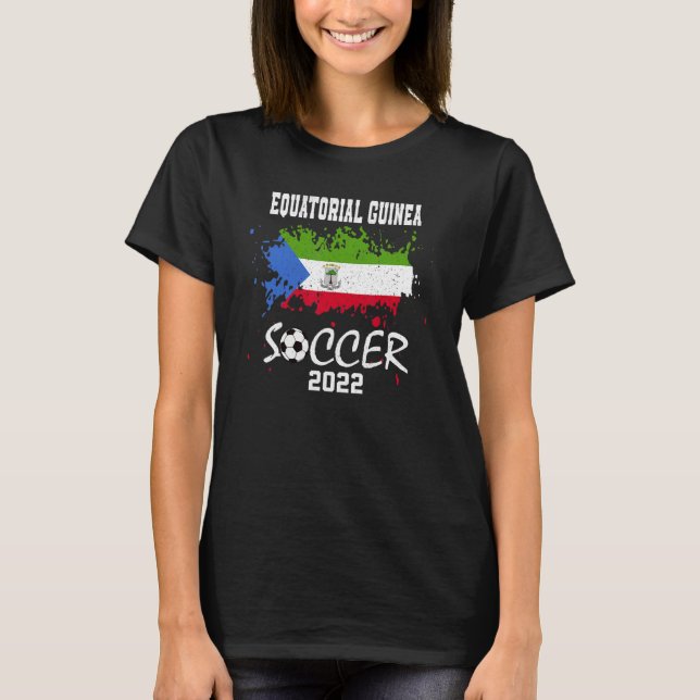 Equatorial Guinea Soccer 2022 Equatorial Guinean F T-Shirt (Front)