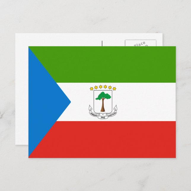 Equatorial Guinean Flag, Flag of Equatorial Guinea Postcard (Front/Back)