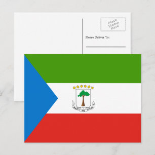 Equatorial Guinean Flag, Flag of Equatorial Guinea Postcard