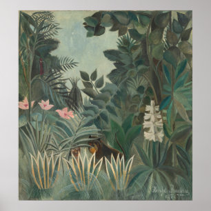 Equatorial Jungle - Henri Rousseau Fine Art Poster