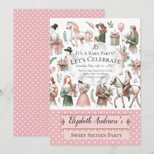 Equestrian Birthday Invitation