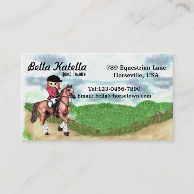 Equestrian Business Card (Front)