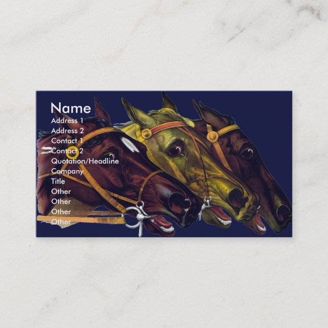 EQUESTRIAN Business Cards (Front)