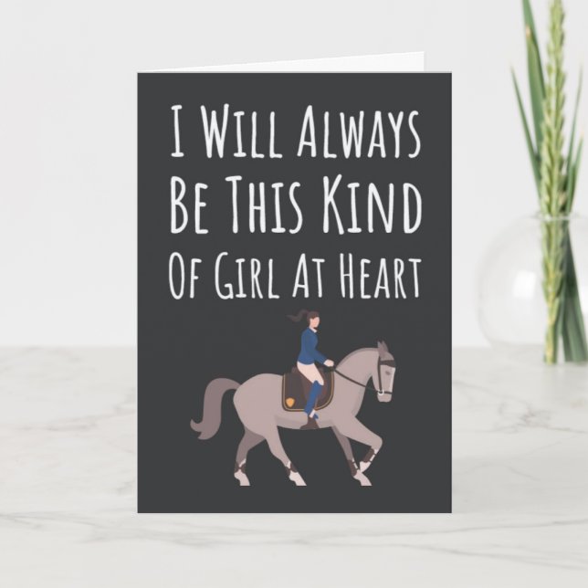 Equestrian Cards For Girl Horse Lover Her Daughter (Front)