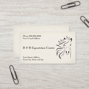 Equestrian Centre Business Card