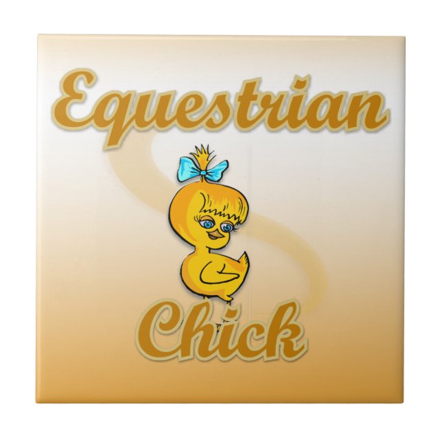 Equestrian Chick Tile (Front)