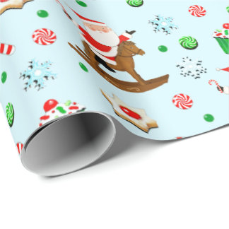 Equestrian Christmas Holiday Wrapping Paper