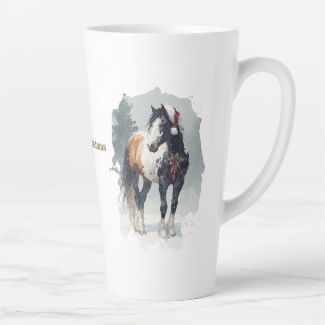 Equestrian Christmas Latte Mug (Right)