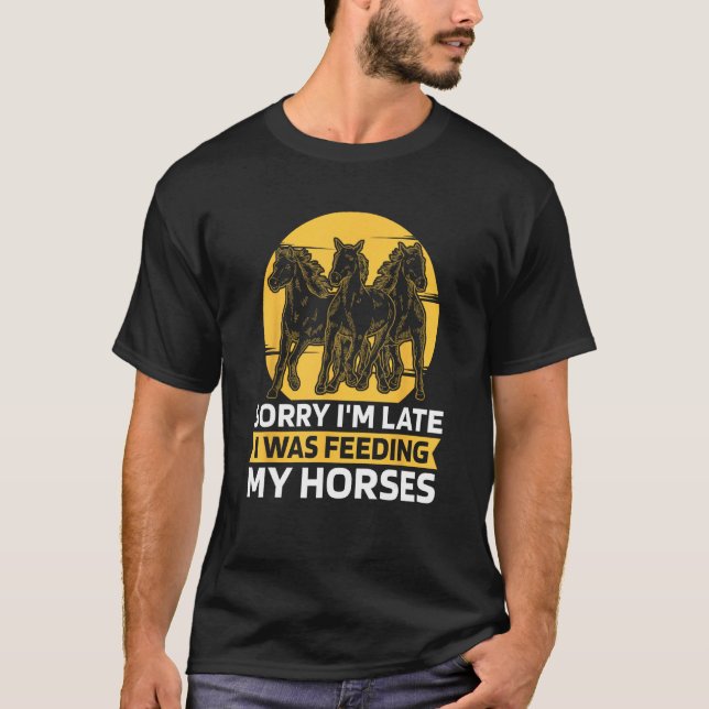 Equestrian Cool  Horseback Horse Riding T-Shirt (Front)
