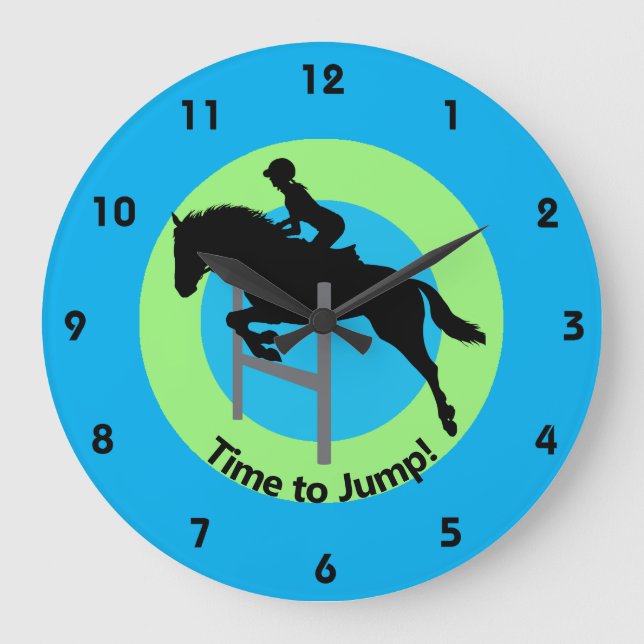 Equestrian Design Wall Clock (Front)