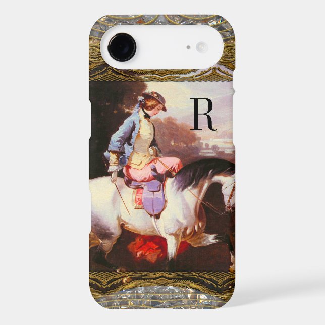 Equestrian Elsa  Monogram Case-Mate iPhone Case (Back)