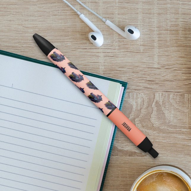 Equestrian Enthusiast Colourful Graffiti Horse Black Ink Pen (Creator Uploaded)