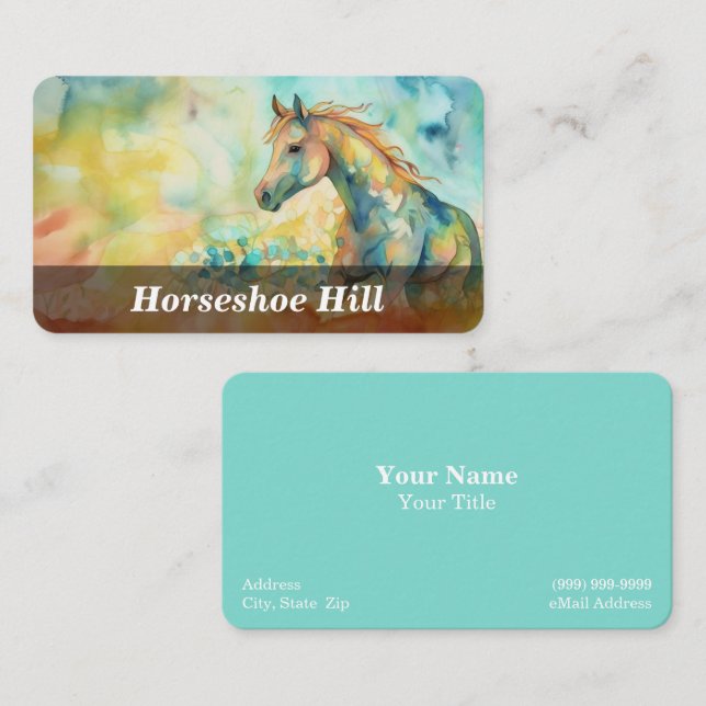 Equestrian / Equine / Horse Business Card (Front/Back)