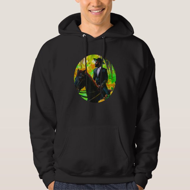 Equestrian escape into a world of freedom hoodie (Front)