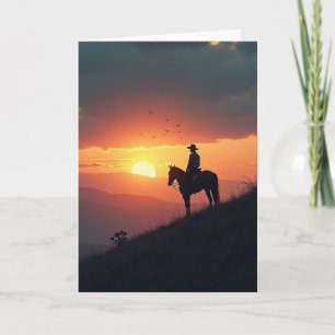 Equestrian Fathers Day Vista Card