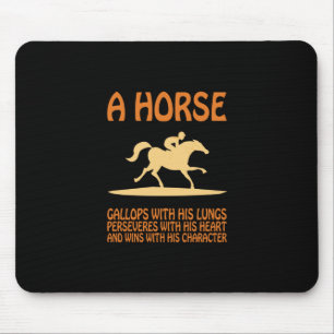 Equestrian Gift A Horse Gallops Mouse Mat