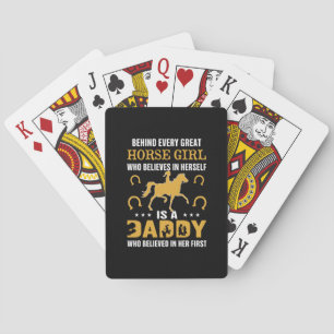 Equestrian Gift Behind Every Great Horse Girl Playing Cards