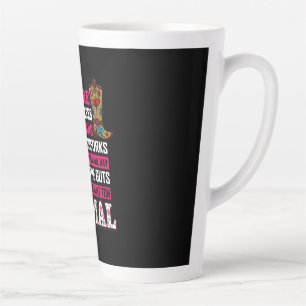 Equestrian Gift Beware I Ride Horses Latte Mug