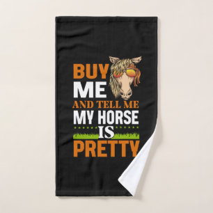 Equestrian Gift Buy Me And Tell Me Hand Towel