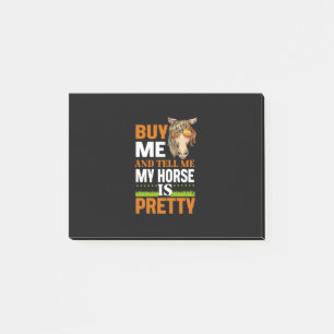 Equestrian Gift   Buy Me And Tell Me Post-it Notes