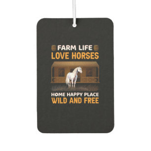 Equestrian Gift   Farm Life Love Horses Car Air Freshener