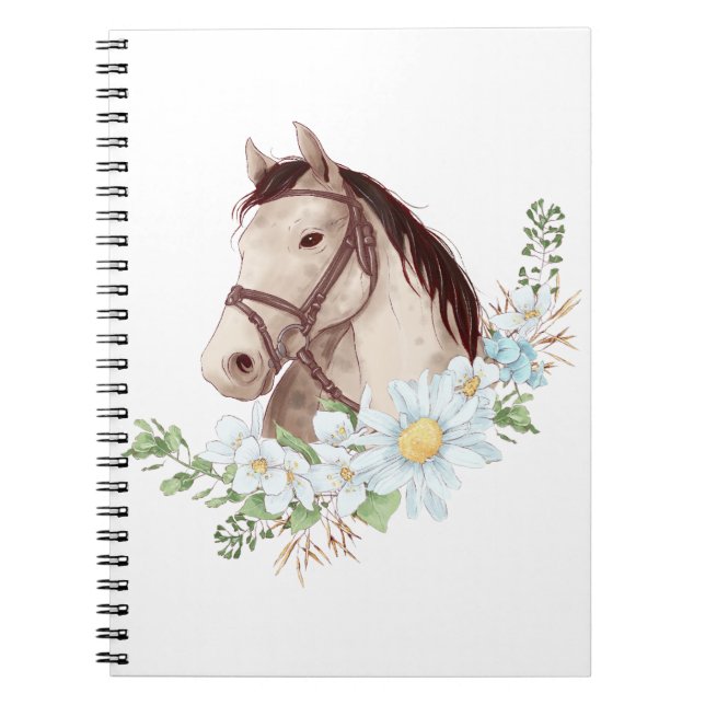 Equestrian Gift Horseback Riding Horse Notebook (Front)