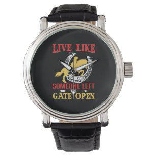 Equestrian Gift   Live Like Someone Left Watch