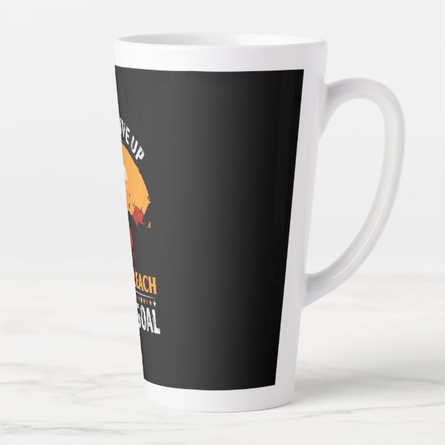 Equestrian Gift | Never Give Up Until Reach Latte Mug (Right)
