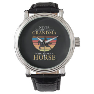 Equestrian Gift   Never Underestimate A Grandma Watch