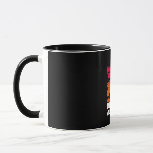 Equestrian Gift | Ride More Worry Less Mug (Left)