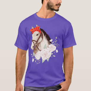 Equestrian Gifts For Teen Girls Horse Print T-Shirt