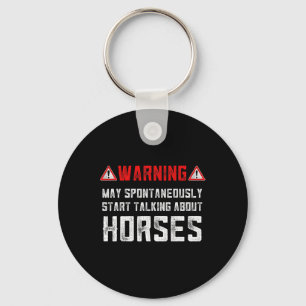 Equestrian Gifts Just A Girl Who Loves Horses Chin Key Ring