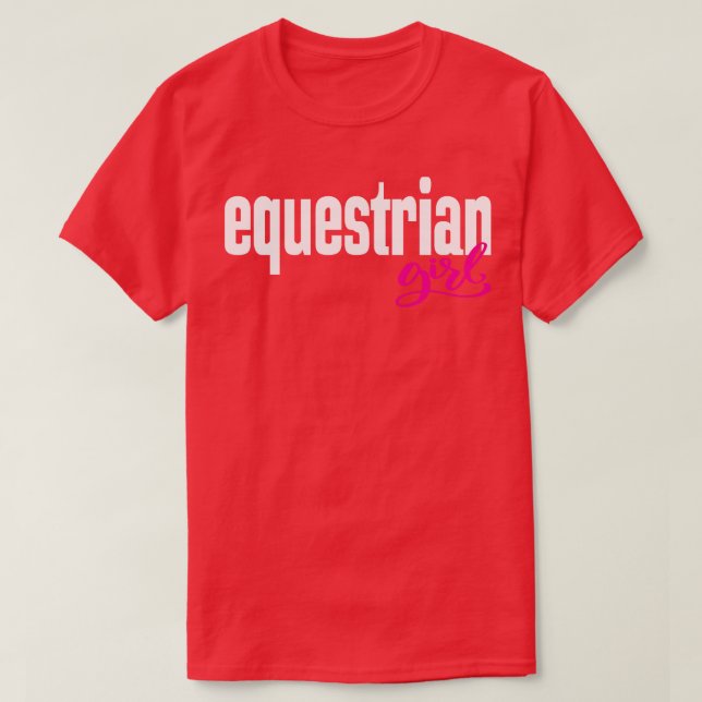 Equestrian Girl 1 T-Shirt (Design Front)