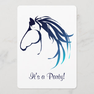 Equestrian Horse Birthday Party Custom Invite