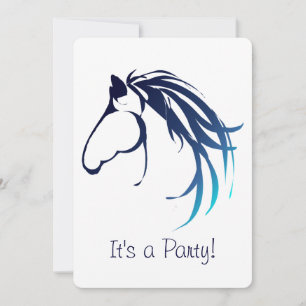 Equestrian Horse Birthday Party Custom Invite