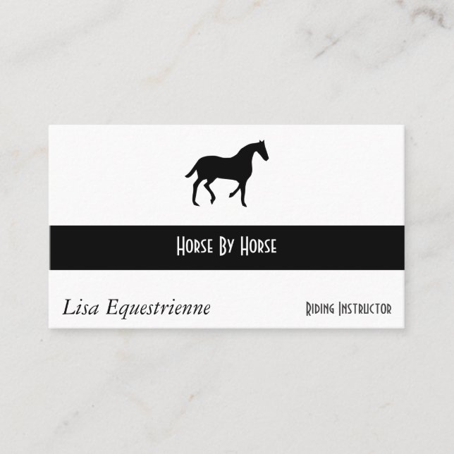 Equestrian Horse Business Card (Front)